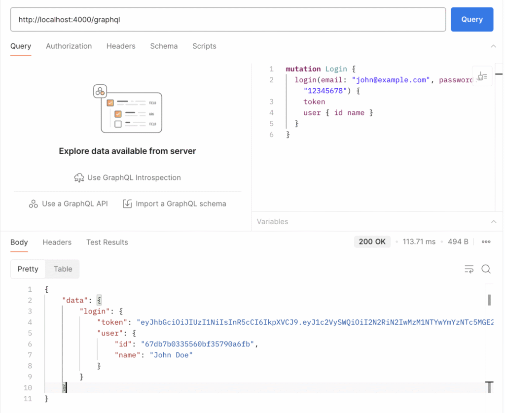 GraphQL API with Apollo Server
