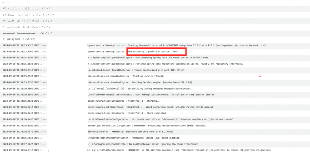 AWS ECS Fargate deployment configuration screen showing cloudwatch log