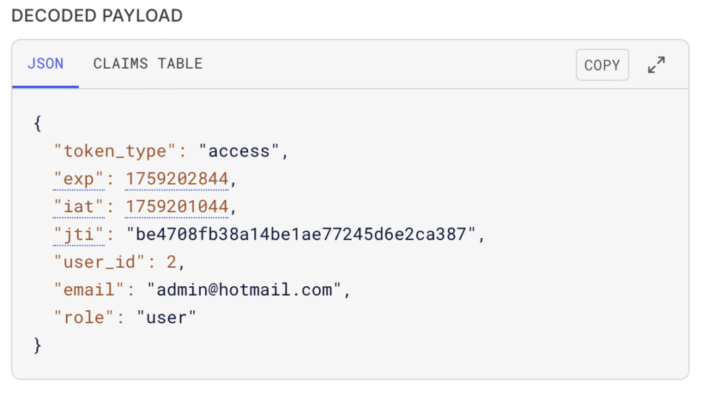 JWT Authentication in Django REST Framework